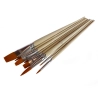 Set de 8 brosses polyamide doré pour huile et acrylique
