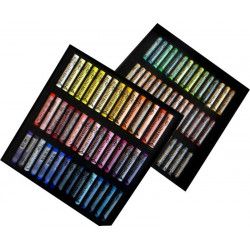 Coffret bois 90 Pastels secs Rembrandt portrait