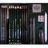 Boite métal Pitt graphite 19 pièces