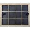 Boite en bois pour pastels avec grille