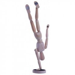 Mannequin bois magnetique 12cm