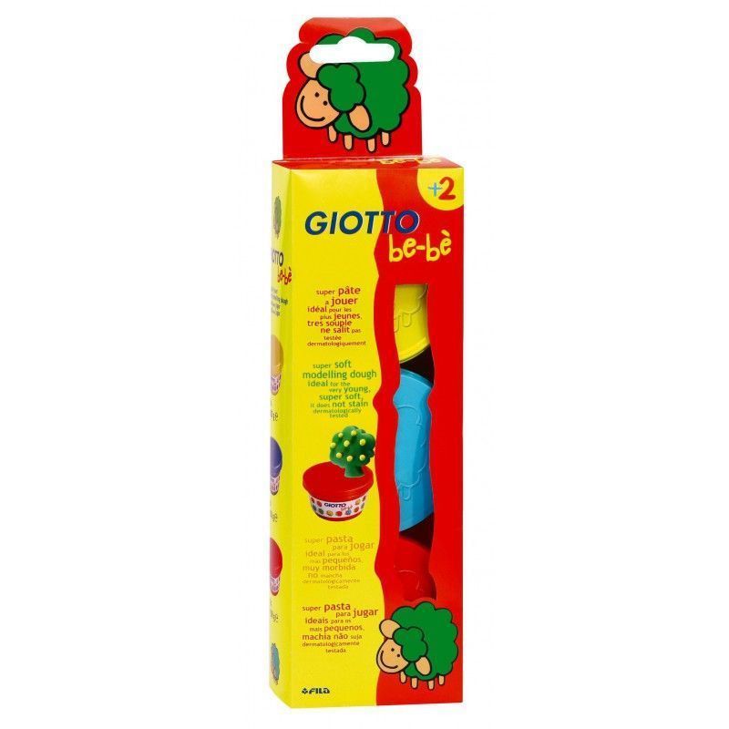 GIOTTO Be-bè - Seau De Modelage Maxi - Pâte à Jouer Naturelle - Dès 2 Ans - Créativité Et Sécurité