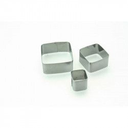 Emporte pièces carrés x 3 