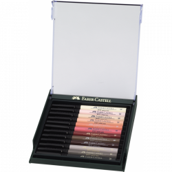 Coffret de 12 Feutres Pitt Artist pen Chair - Faber-Castell