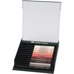 Coffret de 12 Feutres Pitt Artist pen Chair - Faber-Castell