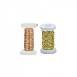 Fil de fer laiton 0.40mm x 40m - Glorex