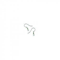 Crochets oreilles ouvert Rhodium