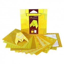 Papier origami 12x12cm Jaune - Avenue Mandarine