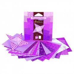 Papier origami 12x12cm Rose - Avenue Mandarine