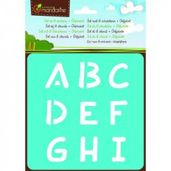 Pochoirs Alphabet 15x22cm - Avenue Mandarine