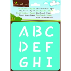Pochoirs Alphabet 15x22cm - Avenue Mandarine
