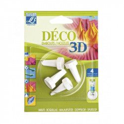 Embouts x4 pour tubes de peinture Déco 3d - Lefranc & Bourgeois