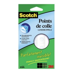 Pastilles adhésives invisibles double-face - Scotch®