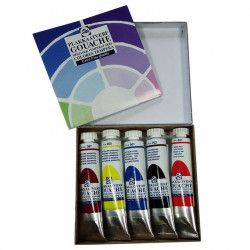 Pack de 5 gouaches 20ml talens