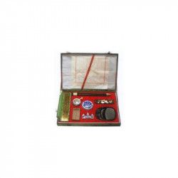 Coffret brocard calligraphie chinoise prestige