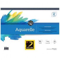 Bloc Grand Art Aquarelle Dalbe encollé
 Formats Papiers-16F / 24x32