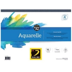 Bloc Grand Art Aquarelle Dalbe encollé
 Formats Papiers-16F / 24x32