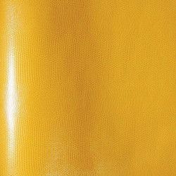 Papier simili-cuir Lezard jaune moutarde