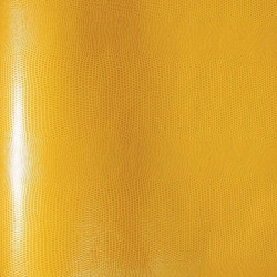 Papier simili-cuir Lezard jaune moutarde