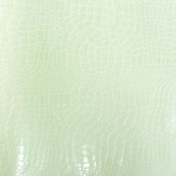 Papier simili-cuir Croco blanc