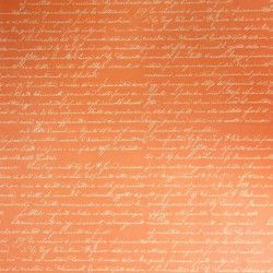 Ecriture blanche sur fond orange