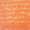 script sur fond orange