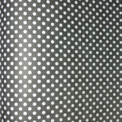 Pois blanc sur gris foncé