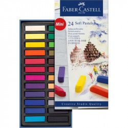 Boîte 24 1/2 pastels tendres Faber-Castell