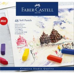 Coffret de 48 1/2 pastels tendres - Faber-Castell