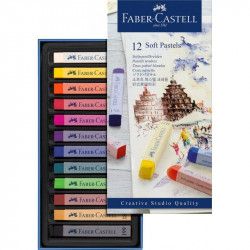 Boîte 12 pastels tendres Faber-Castell