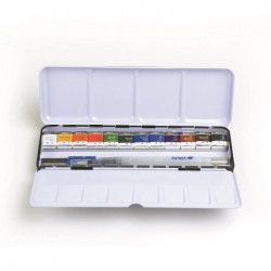 Boîte Aquarelle Fine Start 12 1/2 godets + 1 pinceau + 12 vides- Wingo