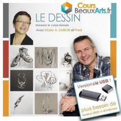 Dessiner le corps humain, les mains sur Clé USB