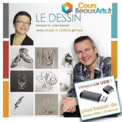 Dessiner le corps humain, les mains sur Clé USB