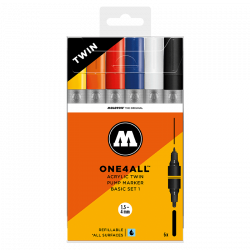 Marqueurs One4All Acrylic Twin 1,5 - 4 mm Set basic n° 1 - Molotow