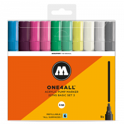 Marqueurs One4All set de 10 basic n°3 227HS - Molotow