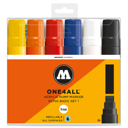 Marqueurs One4All set de 6 627HS 15mm - Molotow