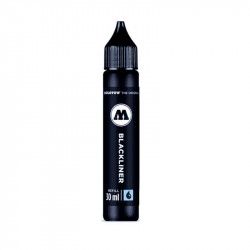 Recharge 30 ml pour feutre Blackliner Brush - Molotow