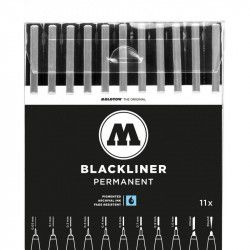 Pochette de 11 Feutres Blackliner - Molotow
