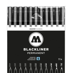 Pochette de 11 Feutres Blackliner - Molotow