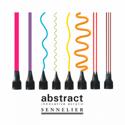 Set de 8 embouts pour Acrylique Abstract - Sennelier