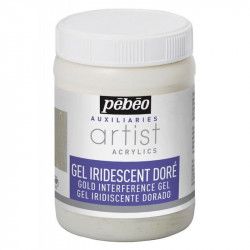 Gel iridescent doré Artist Acrylics 250 ml - Pebeo