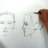 Le visage en dessin sur Clé USB