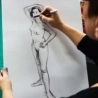 Séance de modèle vivant en dessin sur Clé USB