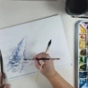 Paysages à l'aquarelle sur clef USB