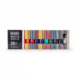 Coffret de 36 tubes de peinture acrylique Liquitex Basics 22ml