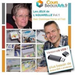 "Les Jeux de l'aquarelle Vol.1" sur clef USB