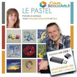 "Portraits et animaux au pastel" sur Clé USB