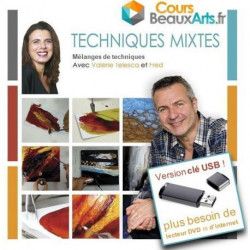 "Mélanges de techniques en Techniques mixtes" sur Clé USB