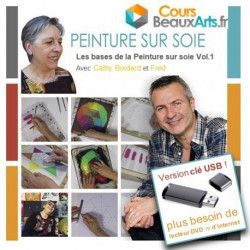 "Les bases de la Peinture sur soie Vol. 1" sur Clé USB