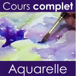 Cours complet Les Bases de l'Aquarelle sur clef USB